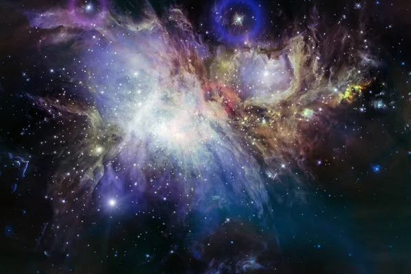 Туманность после взрыва сверхновой. Фон космоса — стоковое фото