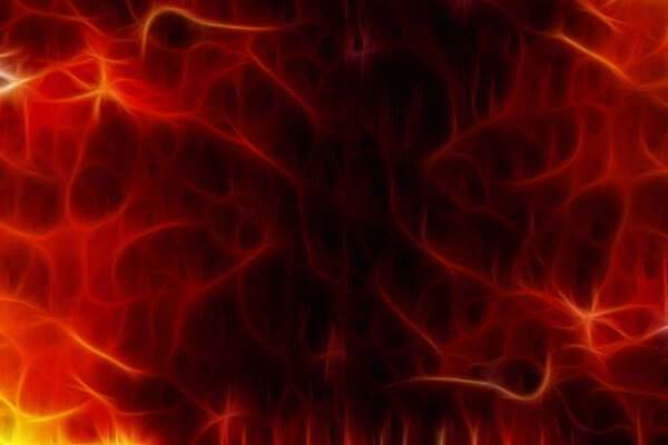Abstract fractal artwork patterns and shapes. 3D rendering motion light background