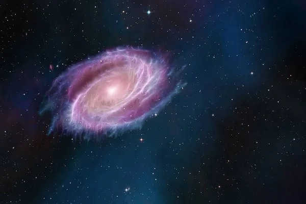 Kosmischer Hintergrund der Galaxie und des Sternenfeldes — Stockfoto