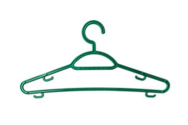 Yeşil plastik el izole edildi