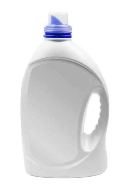 Plastic bottle with washing detergent isolated on white — Stock Photo, Image