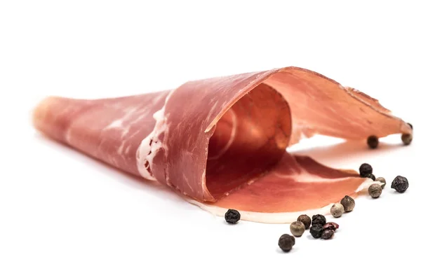 薄切りにした豚肉のジャモンスライスを分離 — ストック写真