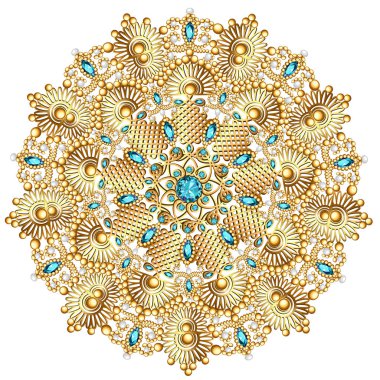 resimde antika arka plan yuvarlak çiçek desenleri ile