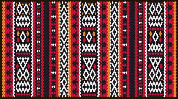 Dywan kolorowy mozaiki Orientalny Kilim z tradycyjną geometrią Ludową — Wektor stockowy