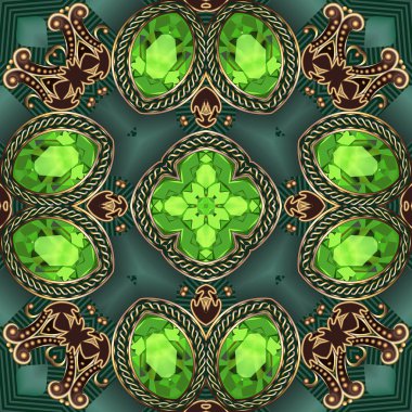 mücevher altın süsler ve yıldız resimde arka plan