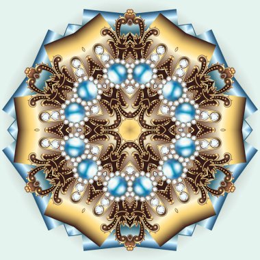 mücevher altın süsler ve yıldız resimde arka plan