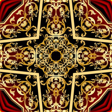 altın en sebze patt ile dekupaj için illüstrasyon arka plan