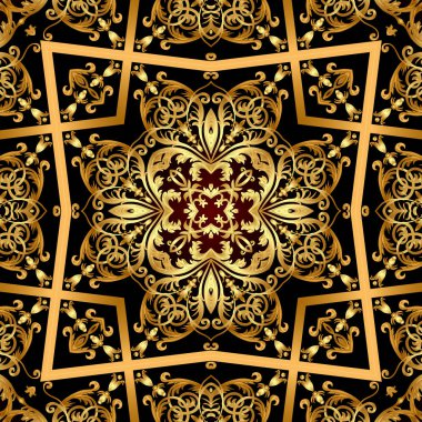 altın en sebze patt ile dekupaj için illüstrasyon arka plan