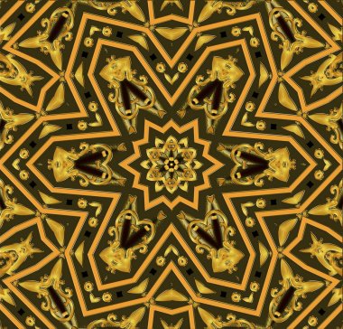  Arka plan çerçeve gold(en) desen ile kırmızı