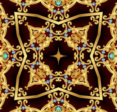  altın takılar ve değerli taşlar ile arka plan