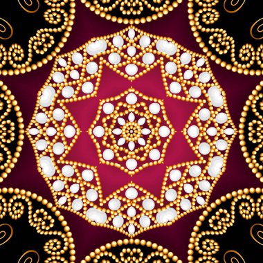 resimde arka plan çerçeve altın takılar ve değerli s