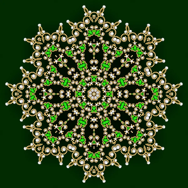 Κοσμήματα από Mandala, σχεδιαστικό στοιχείο. Γεωμετρική vintage ornam — Φωτογραφία Αρχείου