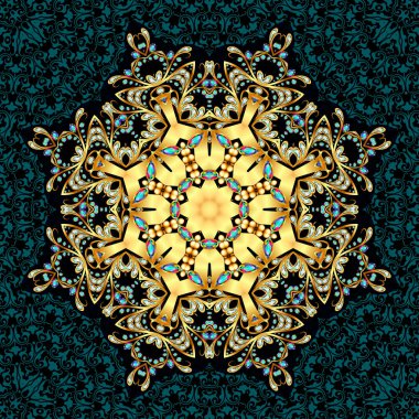 resimde arka plan çerçeve altın takılar ve değerli s