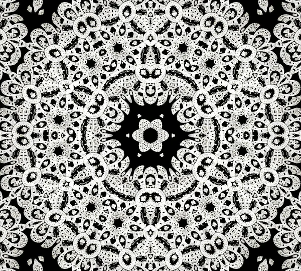 Фрактальный фон иллюстрации таинственный с белым кружевом — стоковое фото