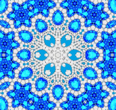 Mandala broş mücevherleri, tasarım elementi. Geometrik vintage ornam