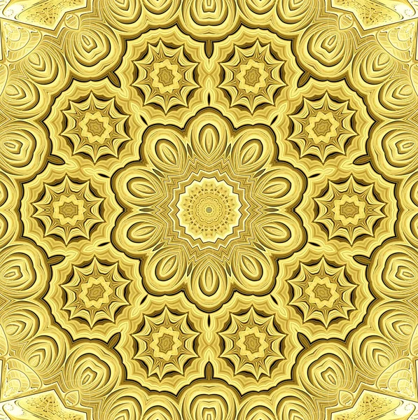 Fondo de ilustración con tallas de oro brillante — Foto de Stock