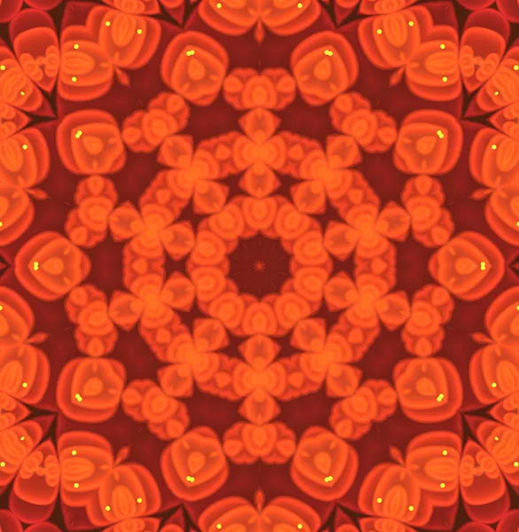 Padrão floral fractal colorido, arte digital para gr criativo — Fotografia de Stock