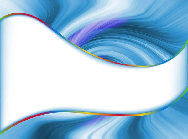渦巻き、波、場所fを持つ抽象的な背景のイラスト — ストックベクタ