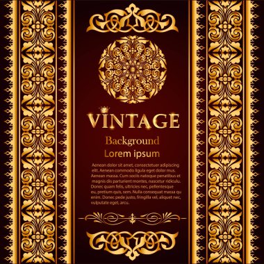 resimde arka plan çerçevesi altın desenli