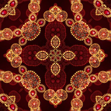 Geometrik vintage süs arka plan.