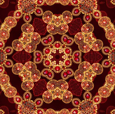Geometrik vintage süs arka plan.