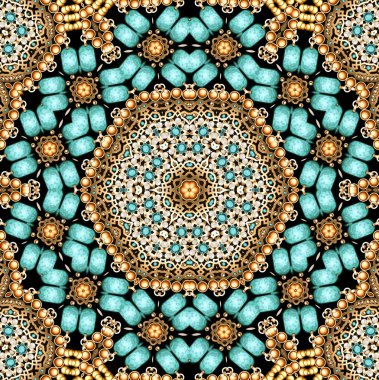 Geometrik vintage süs arka plan.