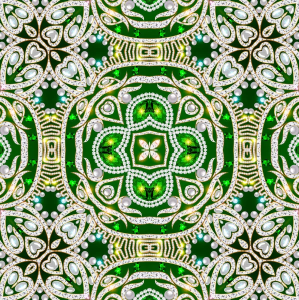 Spilla Mandala gioiello, elemento di design. Ornamento geometrico vintage — Foto Stock