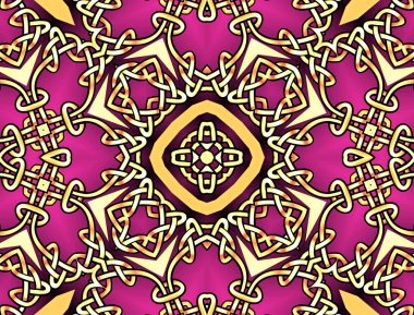  celtic süslemeli altın arka plan 