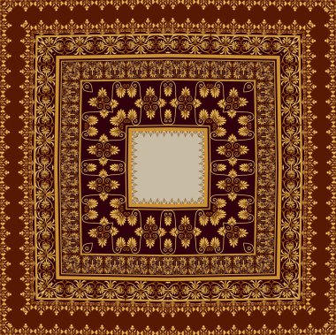 İllüstrasyon vintage arka plan, zarif antikalar, Viktorya gol