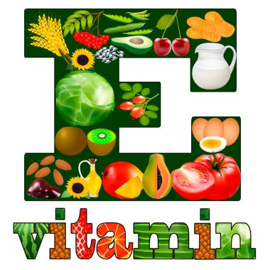 Mektupta yer alan bitki ve hayvan ürünlerindeki E vitamini.