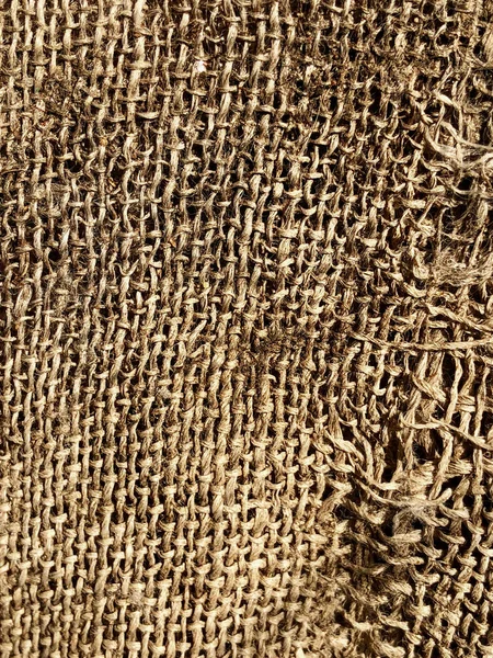 Staré Hnědé Plátno Texturu Pozadí Closeup — Stock fotografie