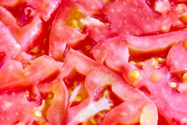 Domates dilimleri. Domates dilimleri ile doğal arka plan