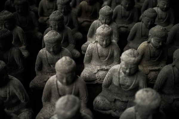 Статуи Будды Популярный Религиозный Буддизм Красивые Обои Фон — стоковое фото