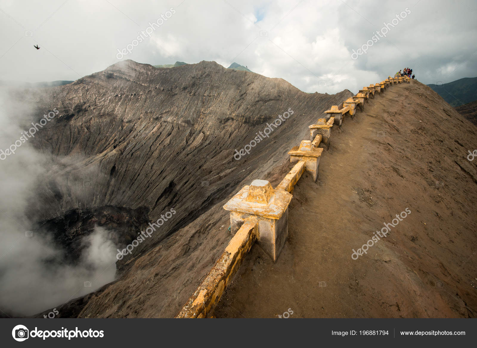 Bromo Vulkankrater Indonesien Ein Beliebter 