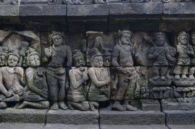 Borobudur Budizm Tapınağı süs duvar tarihi mimarisi
