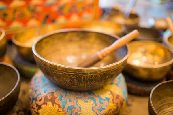 Singing Bowl Tibetan Nepalese Buddhist Himalayan Bowls Tibetan Bowls Japan — Stock Photo, Image