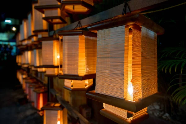 Lanterna Japão Chinês Ásia Vietnam Lanternas Cultura Lâmpada Noite — Fotografia de Stock