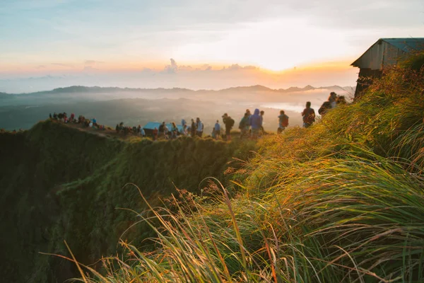 Bali Landscape Bali Active Rest Vacation Holiday Repose Dawn Volcano — Stock Photo, Image