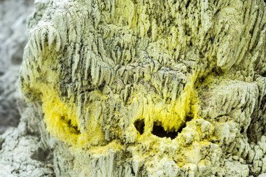 volkanik kükürt buharlaşma, güzel arka plan