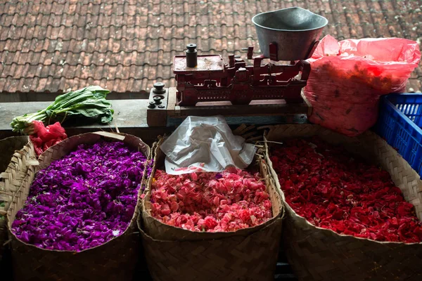 Flower Petals Ceremonies Bali Indonesia — Stock Photo, Image