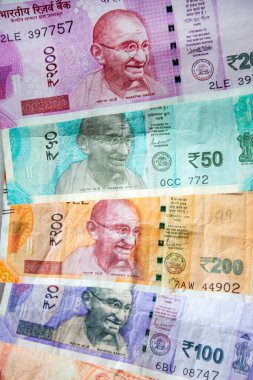 Hindistan Rupisi. Yakın plan para.