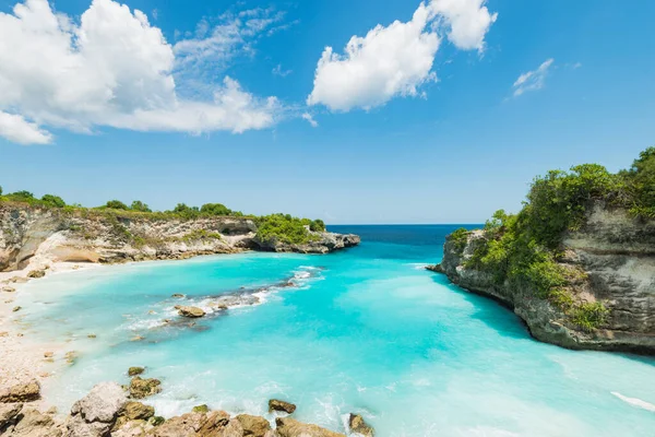 Playa Vacía Sin Gente Orilla Tropical — Foto de Stock