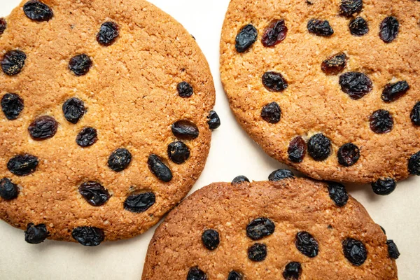 Americano Doce Biscoito Fundo Marrom Lanche — Fotografia de Stock