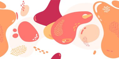 Renkli Soyut Şekiller. Dinamik renkli şekiller. Kusursuz desen.