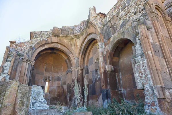Ruined wall of the church of the monastery Marmashen, Armenia