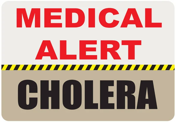 Símbolo Especial Sinal Alerta Médico Cólera Vector Illustratio — Vetor de Stock