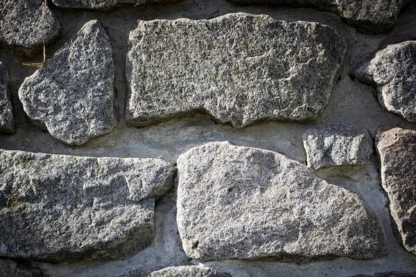 Parede Antiga Construída Grande Closeup Pedra — Fotografia de Stock