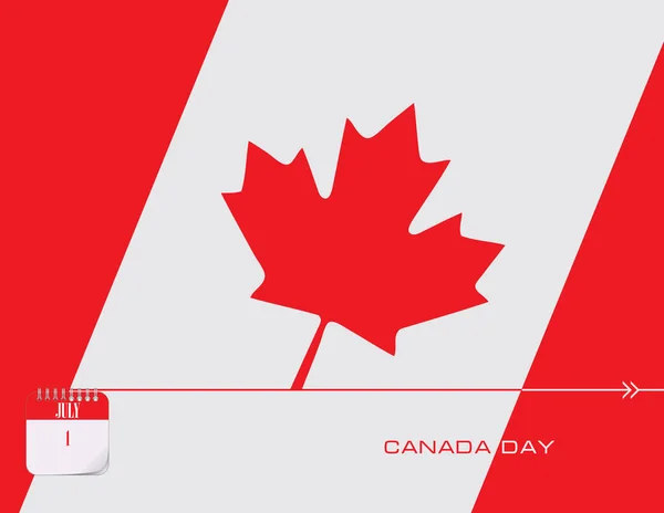 Kalender Gebeurtenissen Van Juli Gefeliciteerd Voor Canada Day — Stockvector