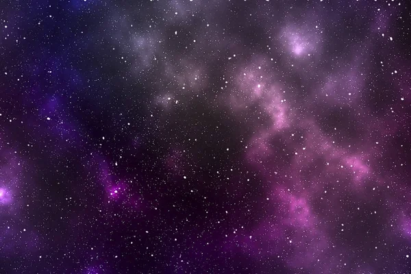 Espaço Espaço Estrelado Com Uma Nebul Violeta — Fotografia de Stock