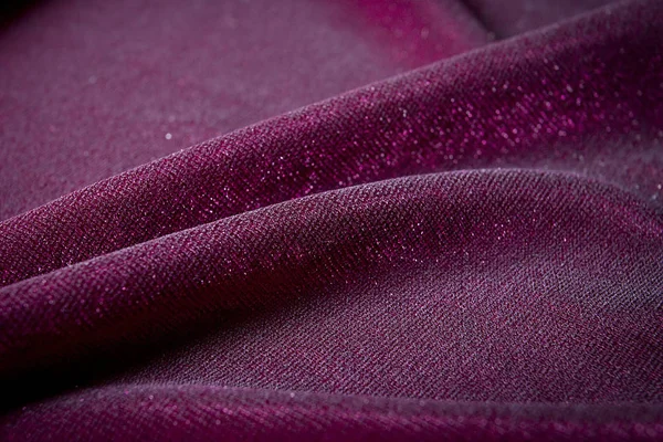 Background Purple Stretch Velor Texture Fabric — Stock Photo, Image